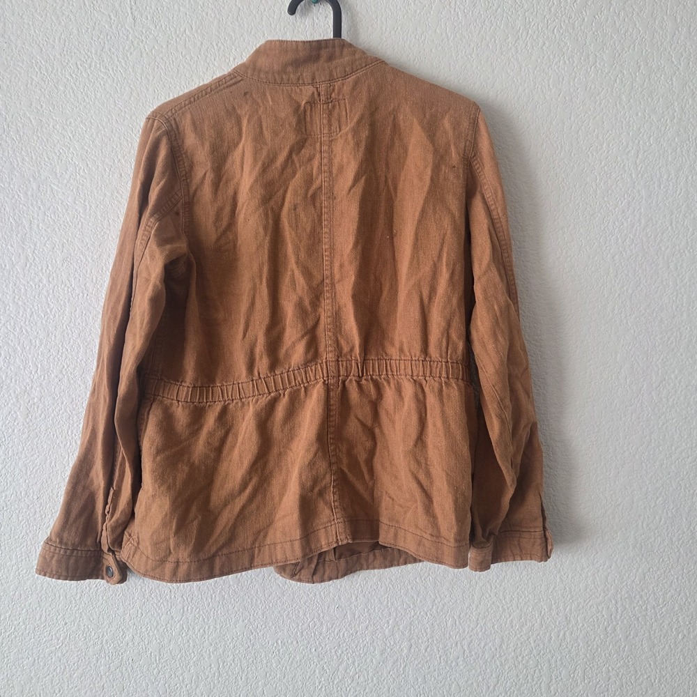 Old Navy Junior's Tan Brown Utility Military Jacket Size XL 14 Some Flaws Seepic - Picture 5 of 14